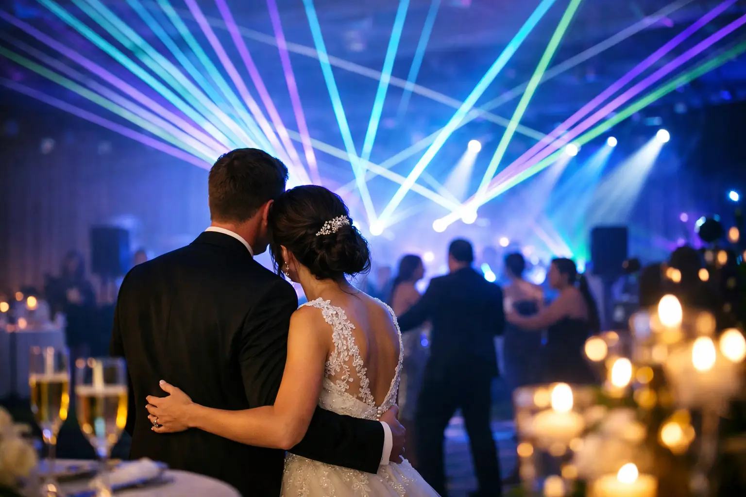 A Laser Show for Wedding Reception That Wows