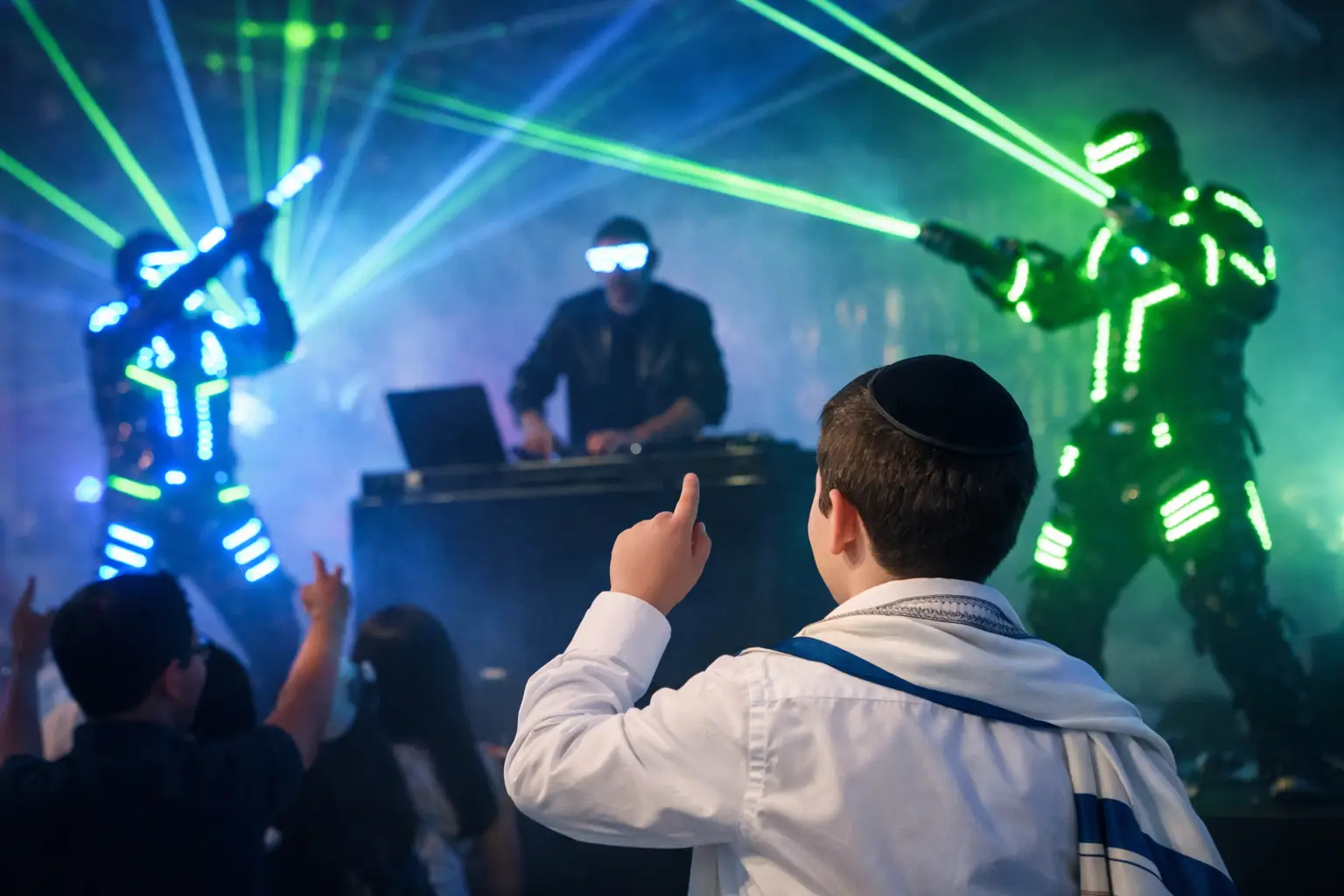 Bar Mitzvah Laser Entertainment That Lights Up