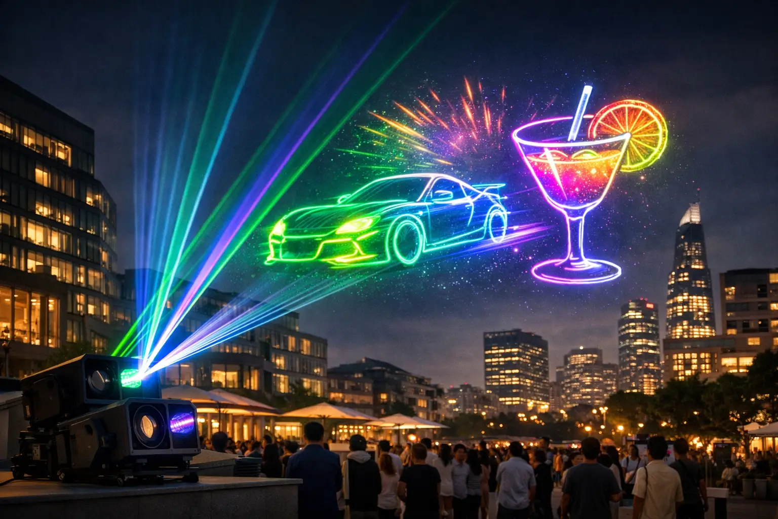 Laser Advertising Systems That Own the Moment