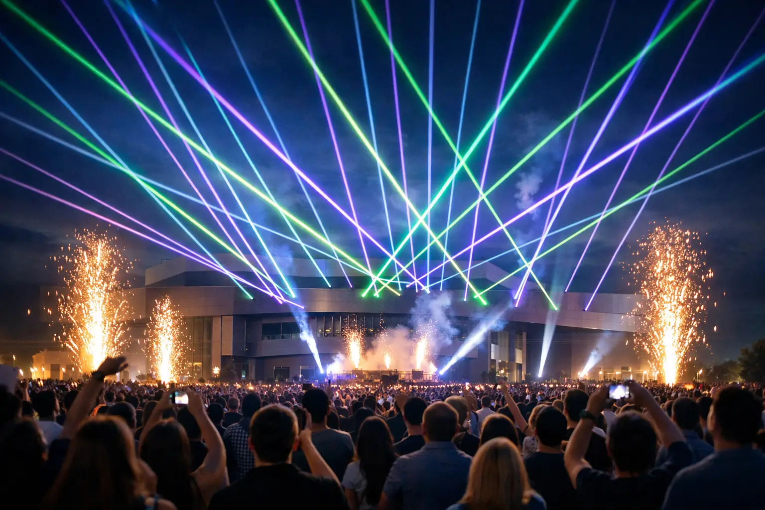 Laser Show for Grand Opening Events That Draw a Crowd