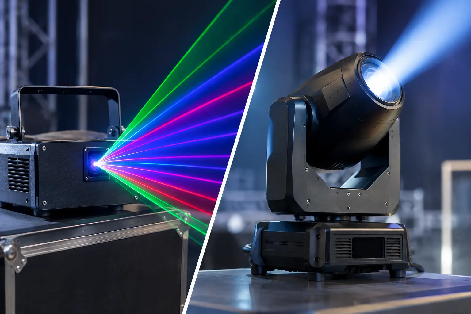 Laser Projector Versus Moving Heads for Events