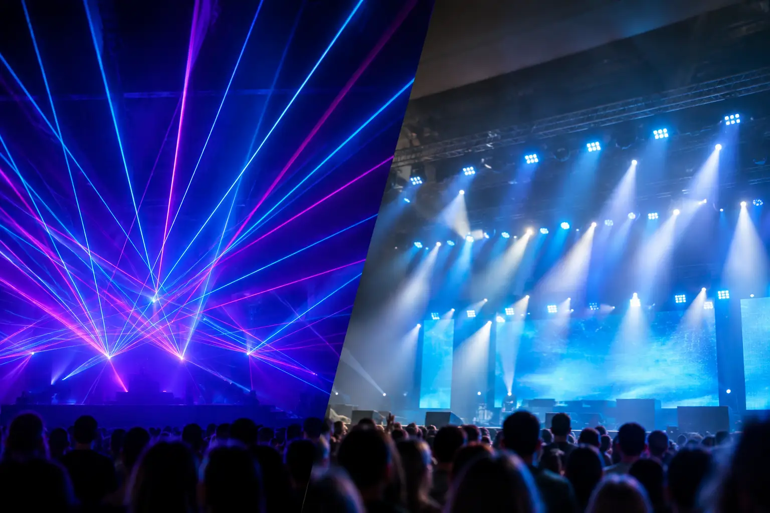 Lasers Versus LED Lighting for Live Events